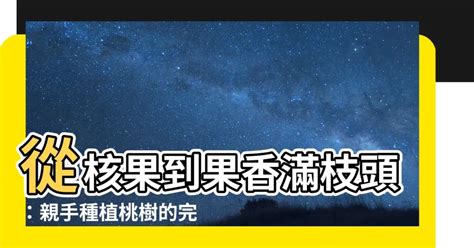 桃子樹種植|【種桃樹】從核果到果香滿枝頭：親手種植桃樹的完整指南！